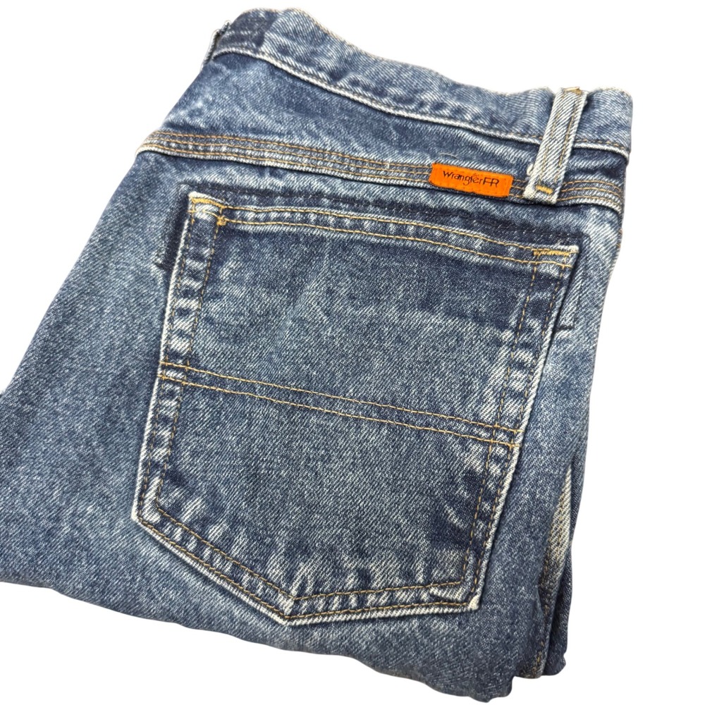 Wrangler FR Riggs Workwear Jeans Mens 32x30 Blue Flame Resistant CAT 2 Denim